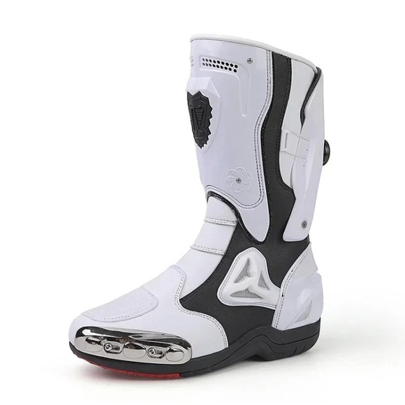 Jgwolves Men's Heavy-Duty Motorcycle Riding Boots.